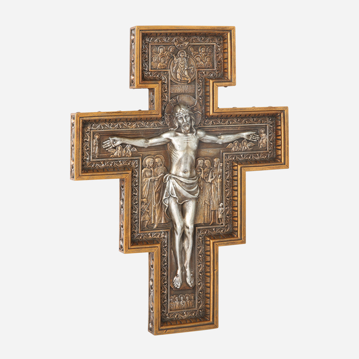 BC Catholic San Damiano Wall Crucifix-Renaissance