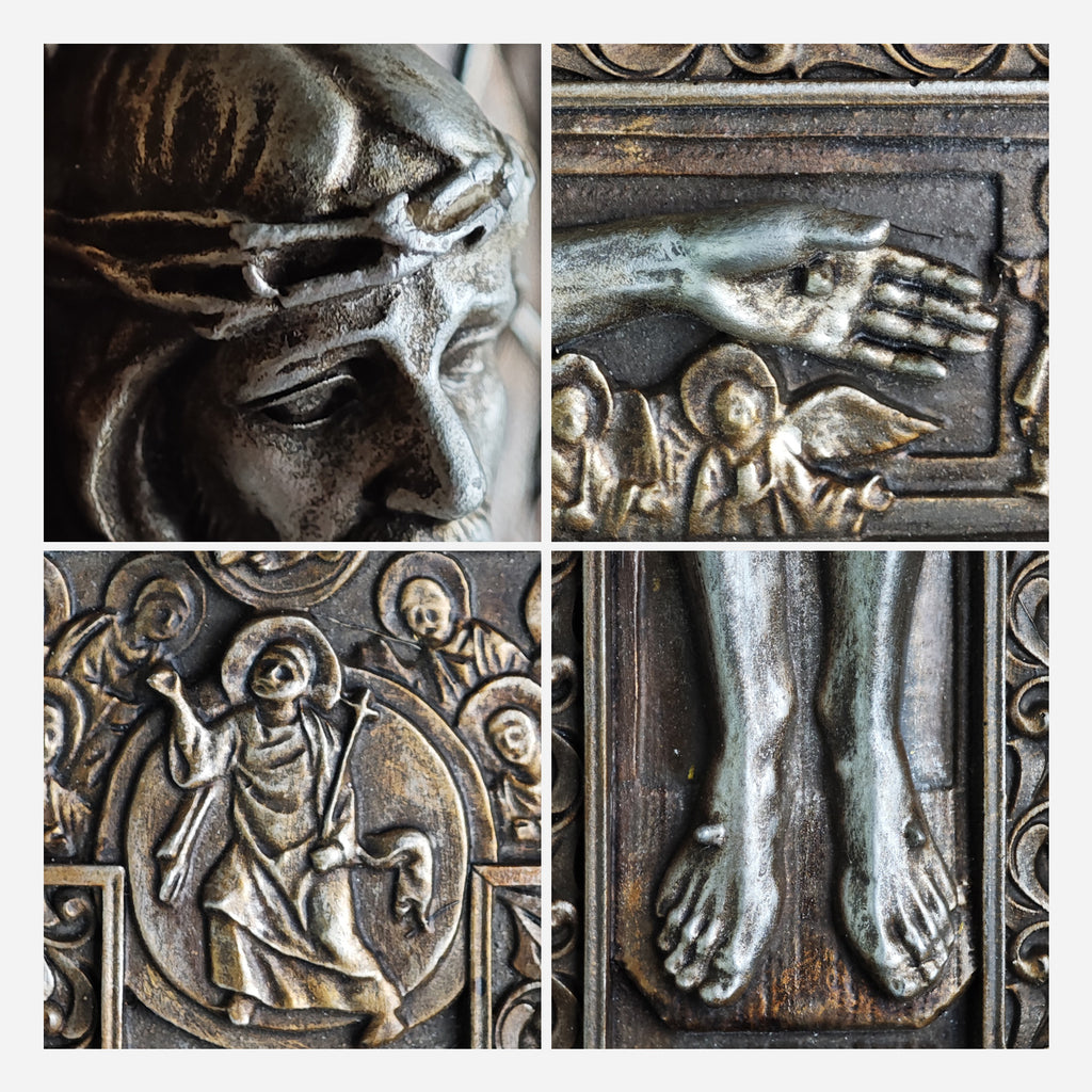 BC Catholic San Damiano Wall Crucifix-Renaissance