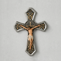 BC Catholic Saint Benedict Ornate Wall Crucifix-Renaissance