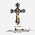 BC Catholic Saint Benedict Ornate Wall Crucifix-Renaissance