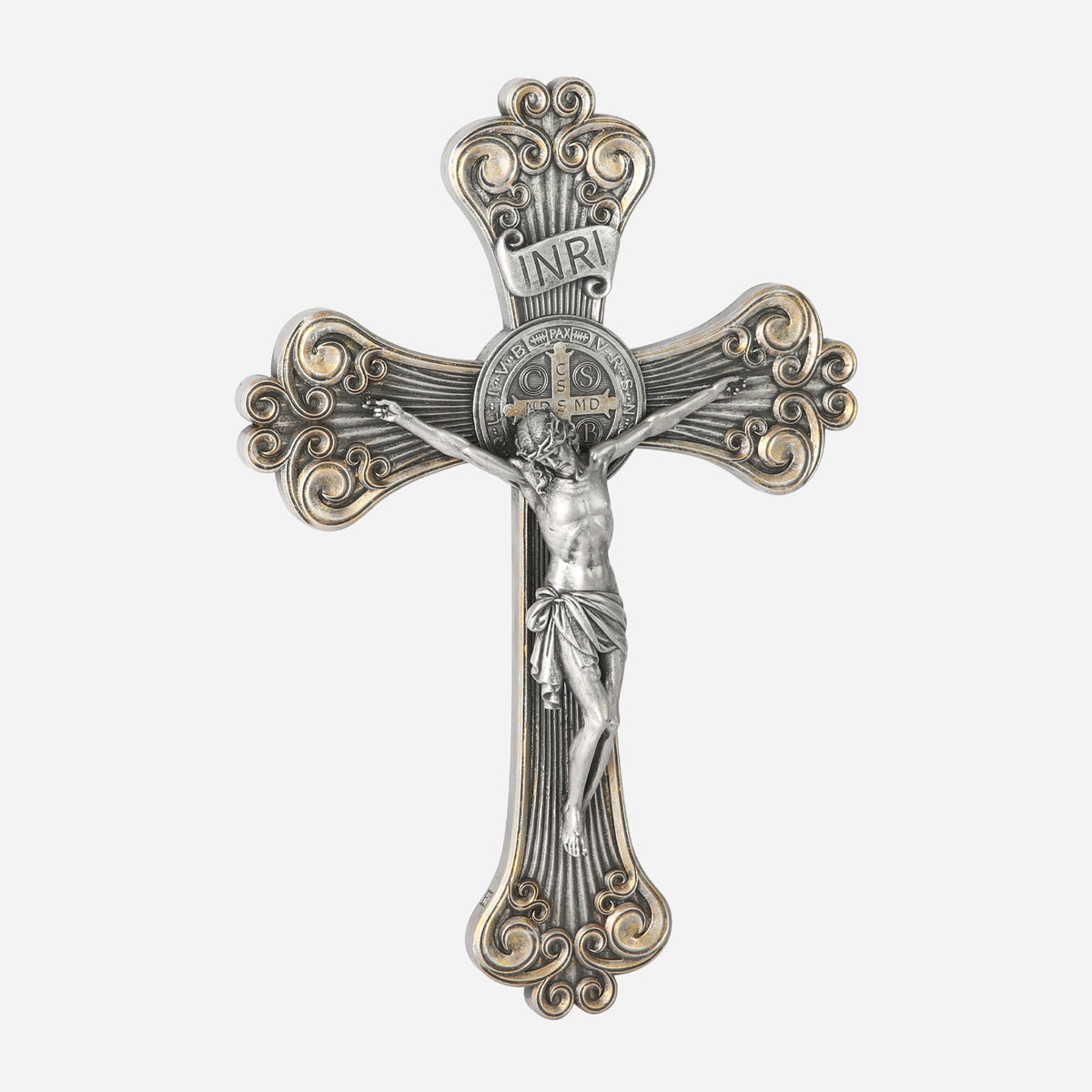 BC Catholic St Benedict Wall Crucifix-Inspirational decor