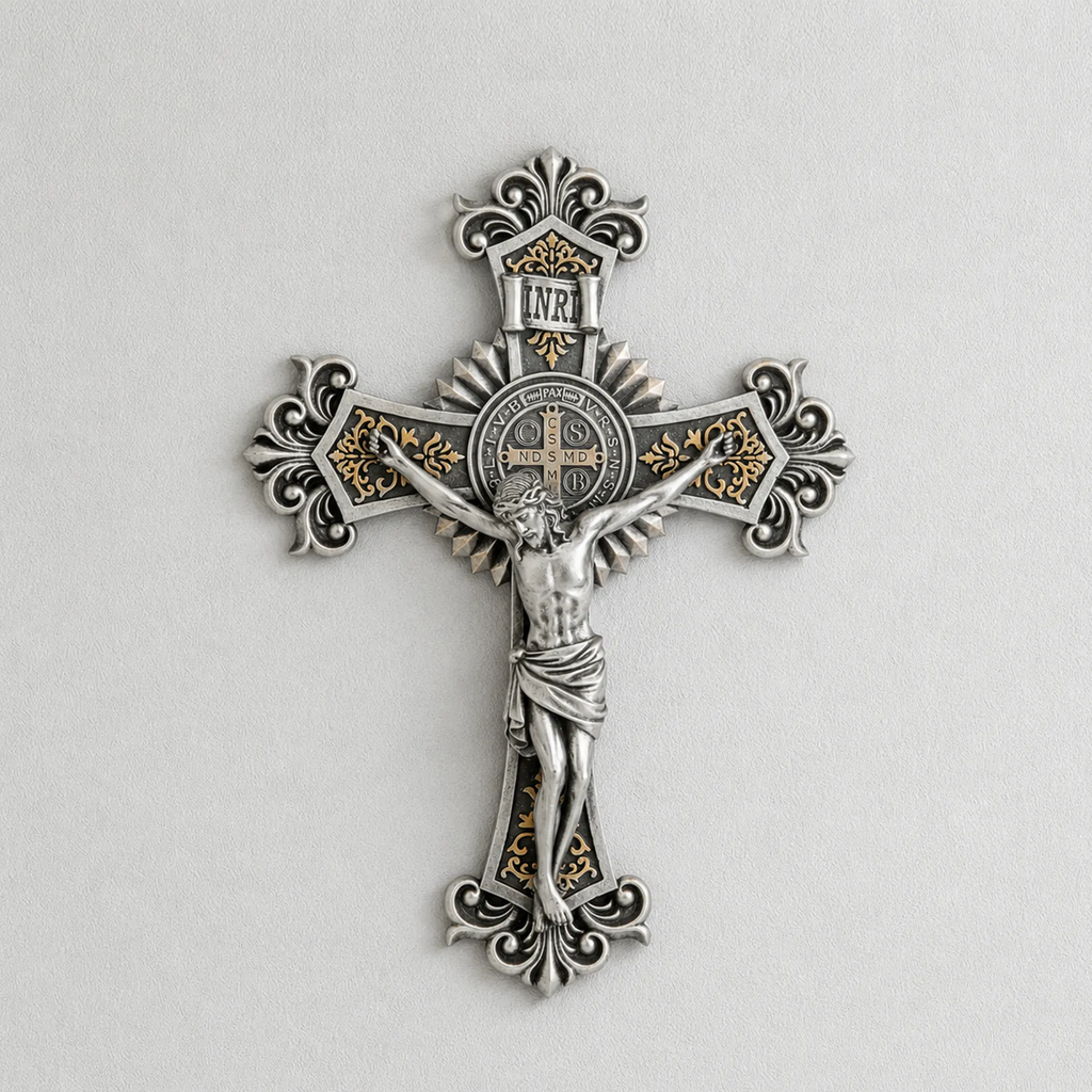BC Katholisches Benediktiner Wandkreuz – Renaissance