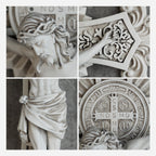 BC Catholic St Benedict Wall Crucifix-Renaissance
