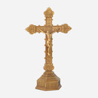 BC Catholic Baroque Embossed Standing Crucifix-Renaissance