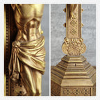 BC Catholic Baroque Embossed Standing Crucifix-Renaissance