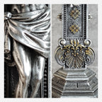 BC Catholic Baroque Embossed Standing Crucifix-Renaissance