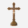 BC Catholic Baroque Embossed Standing Crucifix-Renaissance