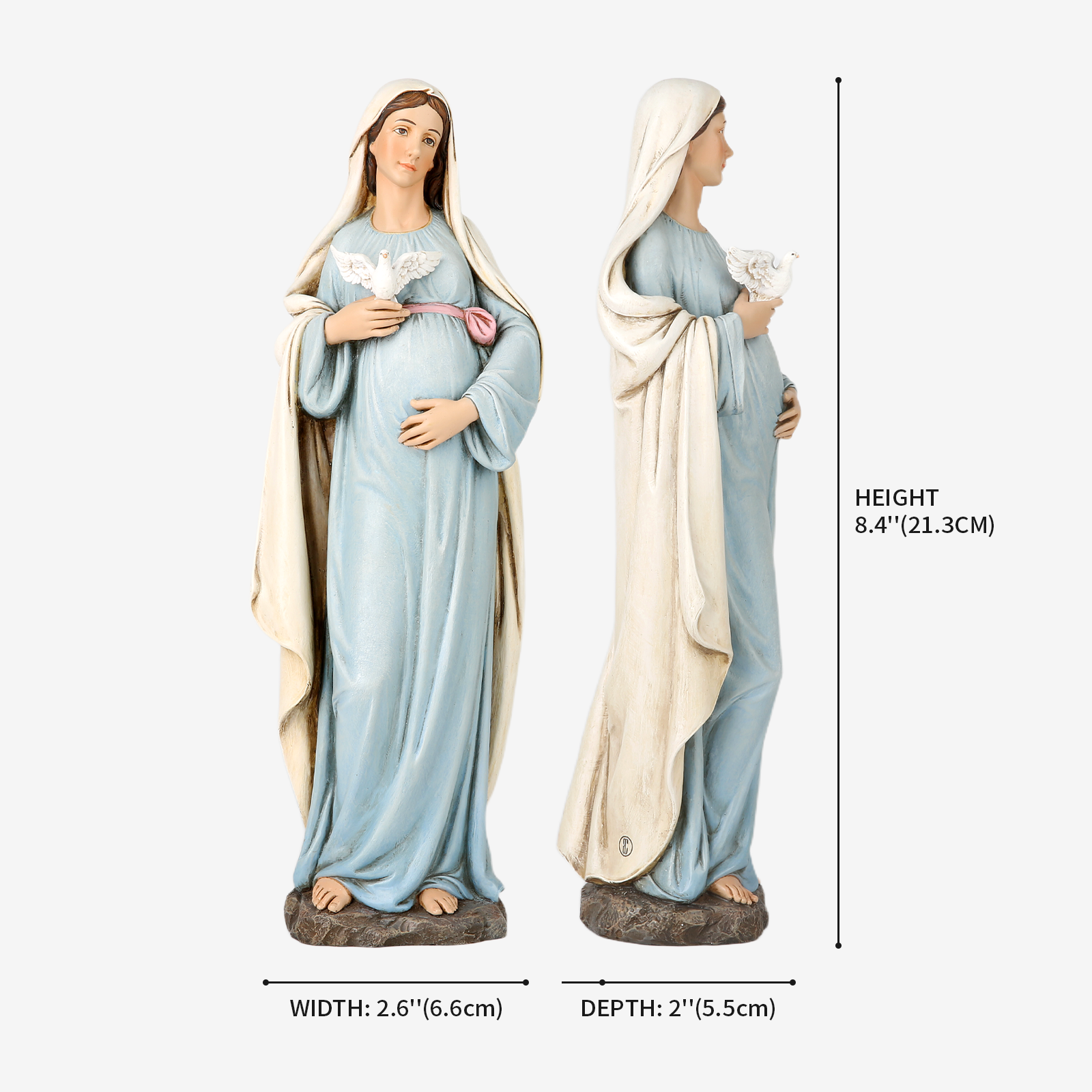 BC Catholic Expectant Mary Mother Statue-Inspirational decor