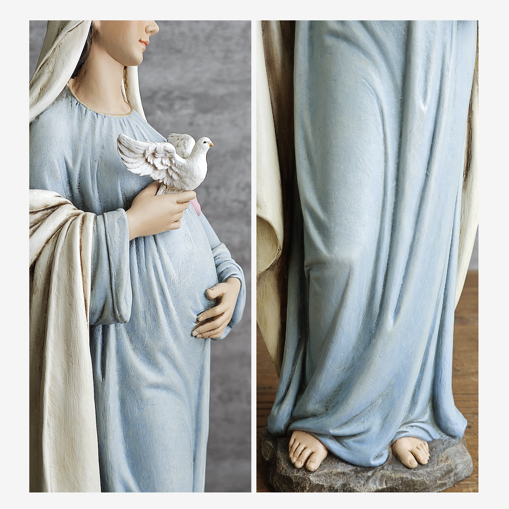 BC Catholic Expectant Mary Mother Statue-Inspirational decor