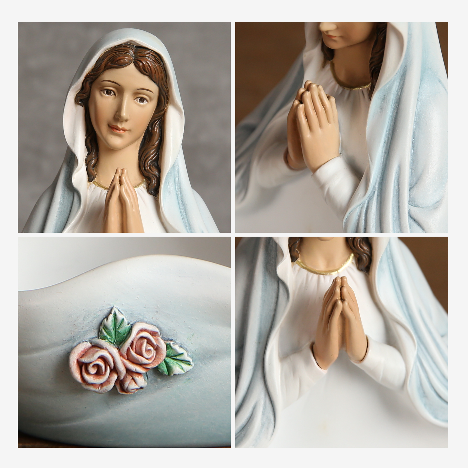 BC Catholic Blessed Virgin Mary Bust Figurine-Renaissance