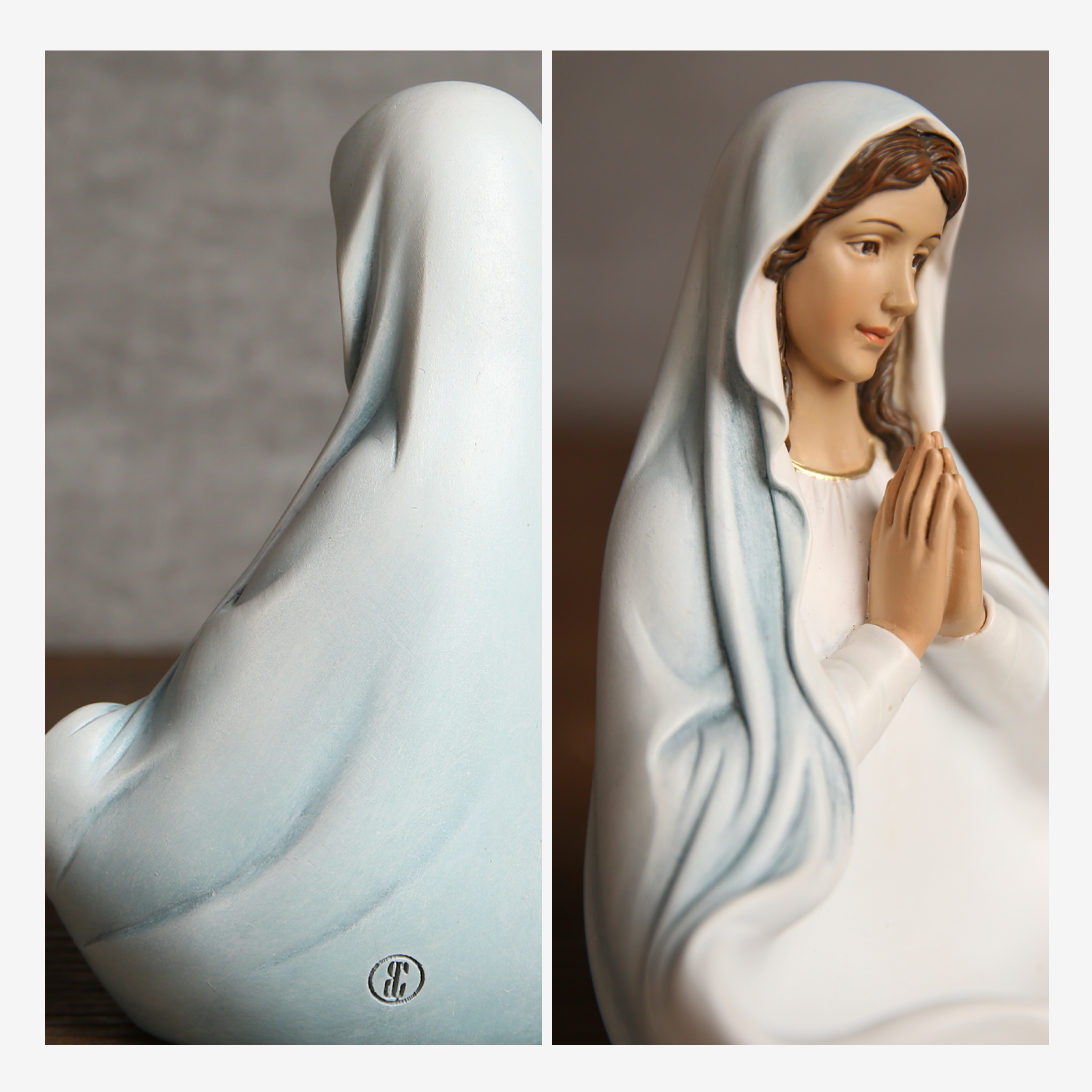 BC Catholic Blessed Virgin Mary Bust Figurine-Renaissance