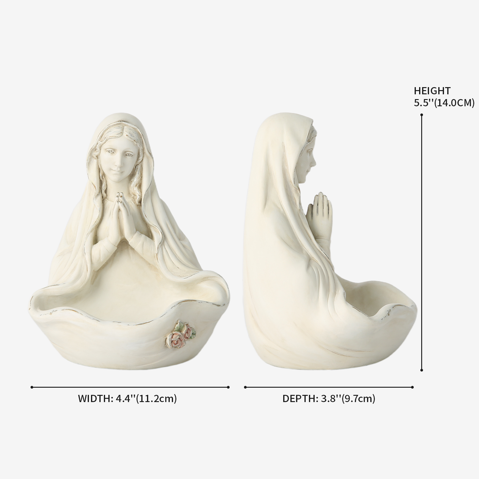BC Catholic Blessed Virgin Mary Bust Figurine-Renaissance