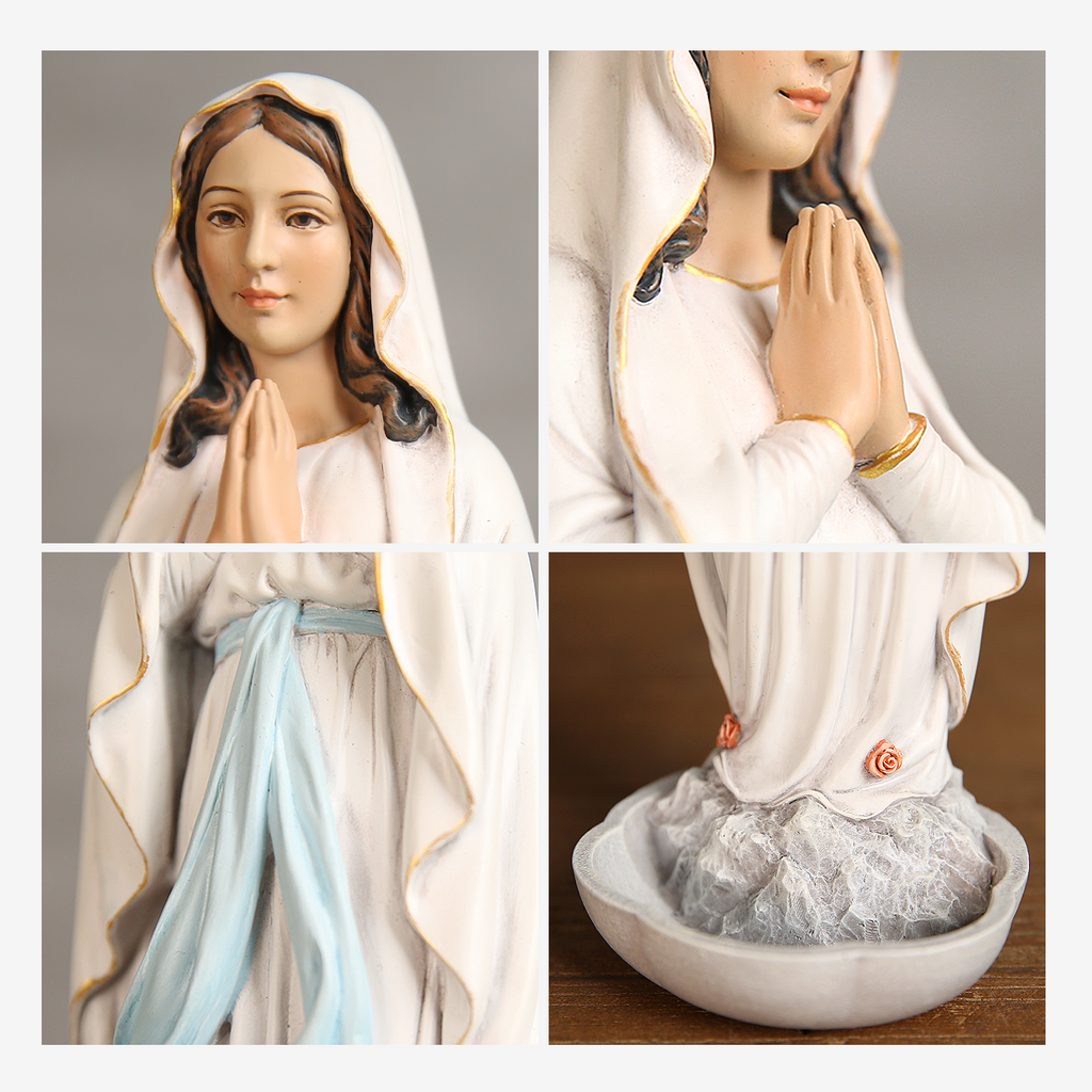 BC Catholic Our Lady of Lourdes Statue-Multiple Color