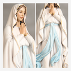 BC Catholic Our Lady of Lourdes Statue-Multiple Color