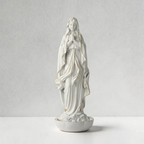 BC Catholic White Our Lady of Lourdes Statue-Renaissance