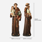 BC Catholic St. Anthony with Infant Jesus Statue-Renaissance