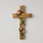 BC Home Decor Mystical Rose Wall Cross-Rustic Decor Style
