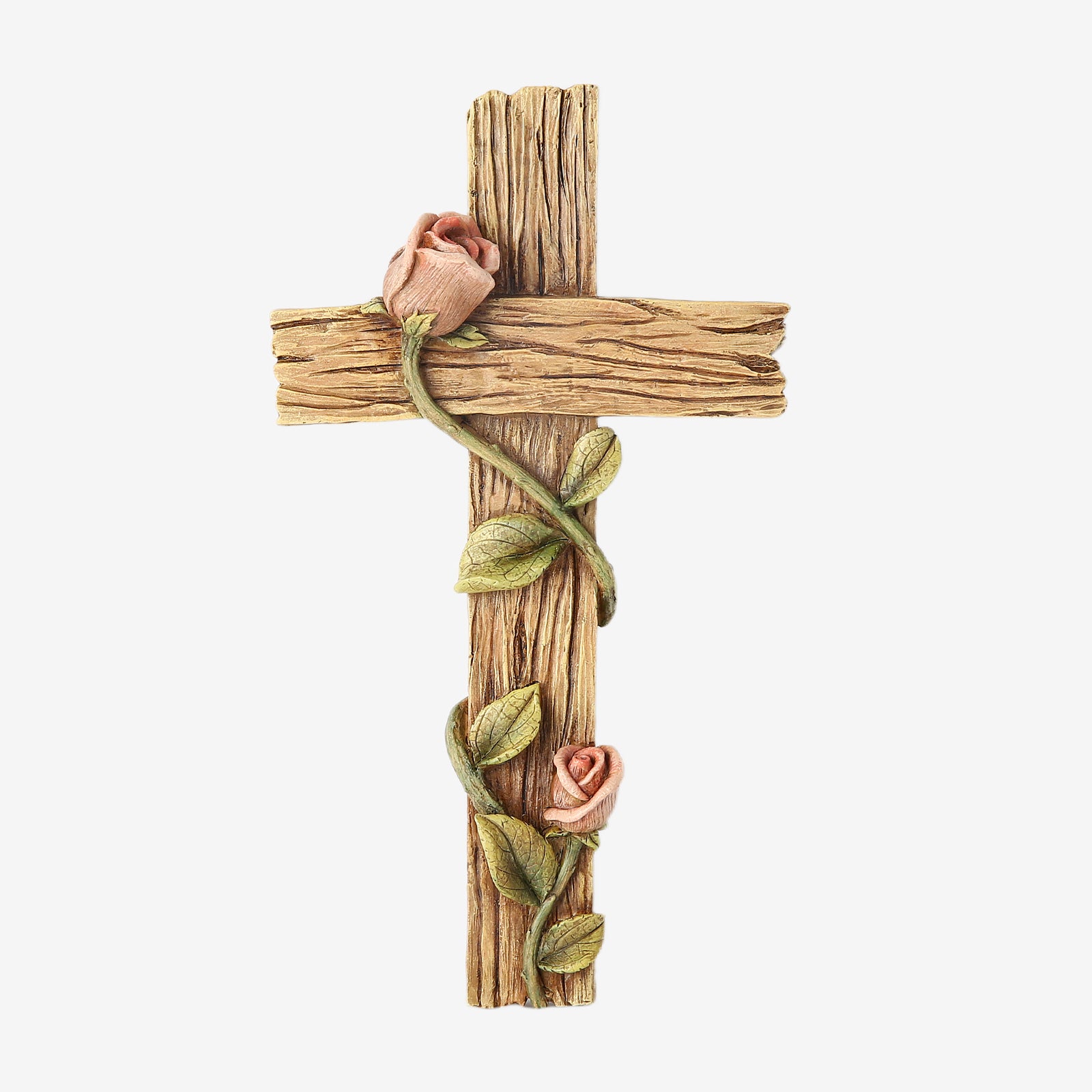 BC Home Decor Mystical Rose Wall Cross-Rustic Decor Style