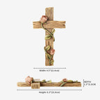 BC Home Decor Mystical Rose Wall Cross-Rustic Decor Style
