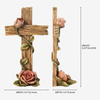 BC Home Decor Rose Stehkreuz – Rustikaler Einrichtungsstil