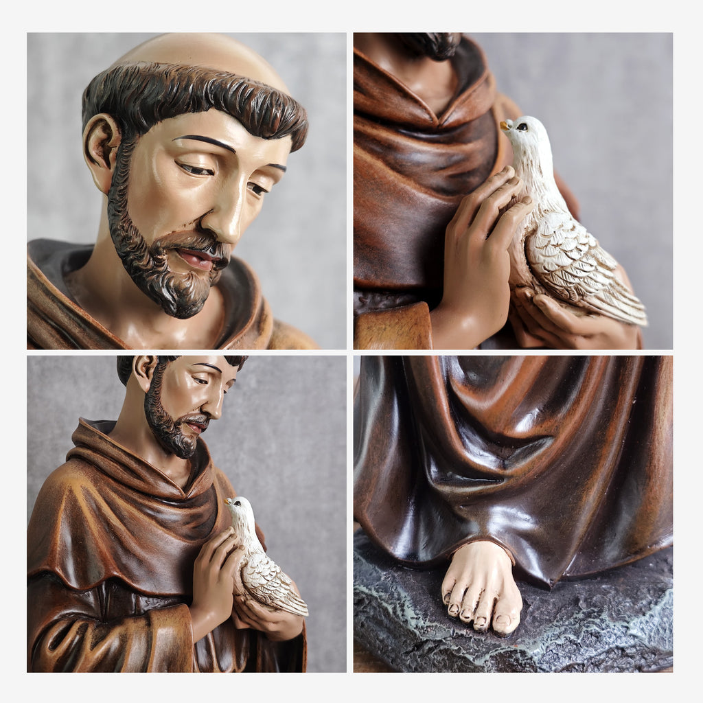 BC Catholic Saint Francis Statue-Renaissance