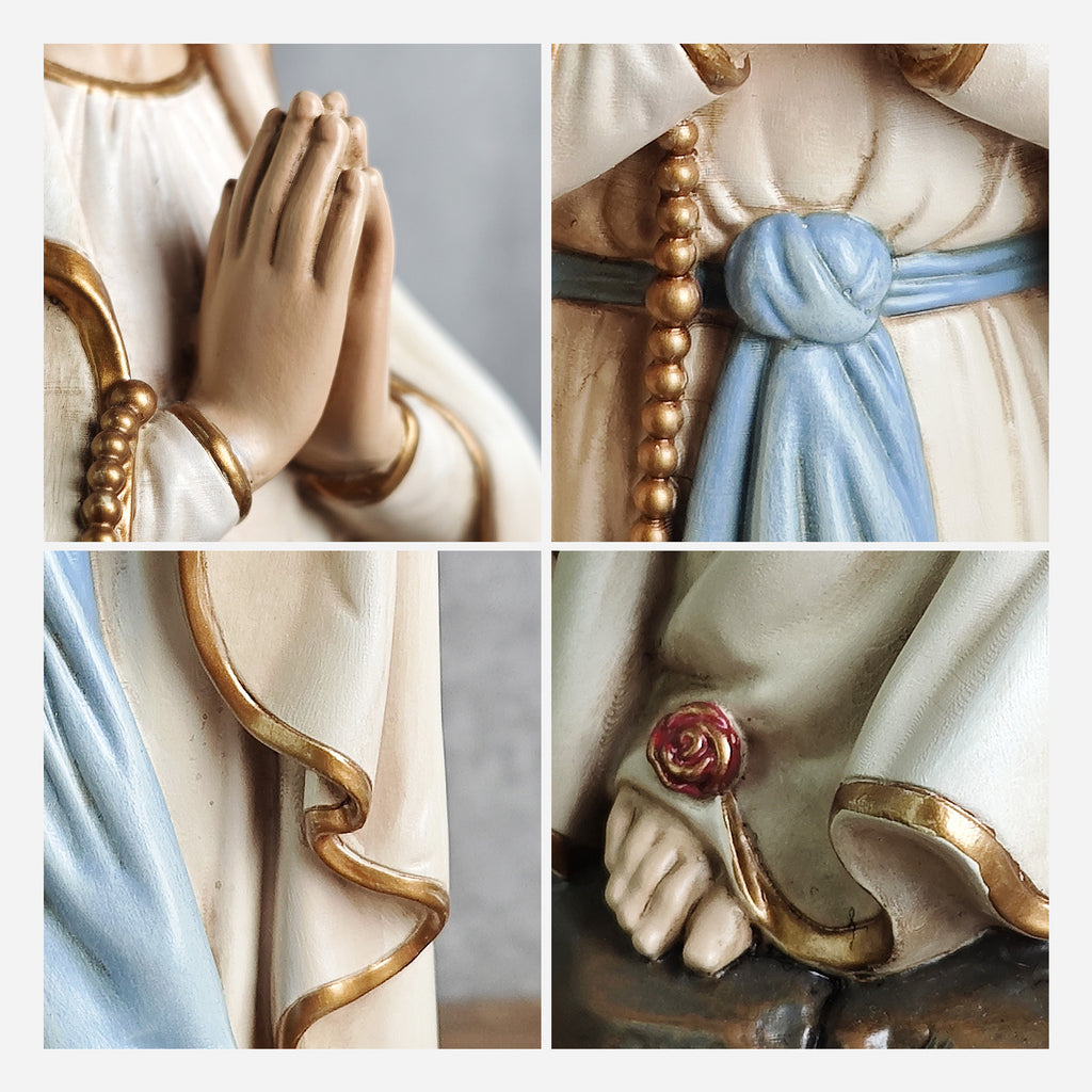 BC Catholic Our Lady of Lourdes Statue-Renaissance