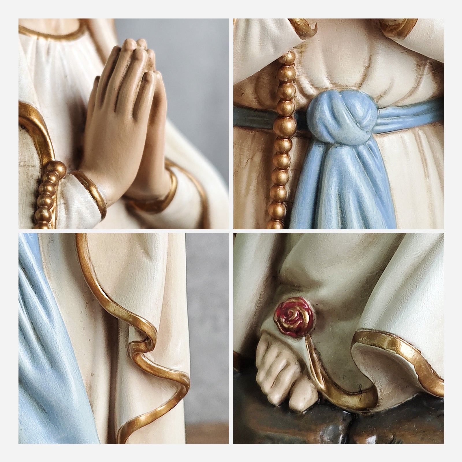 BC Catholic Our Lady of Lourdes Statue-Renaissance
