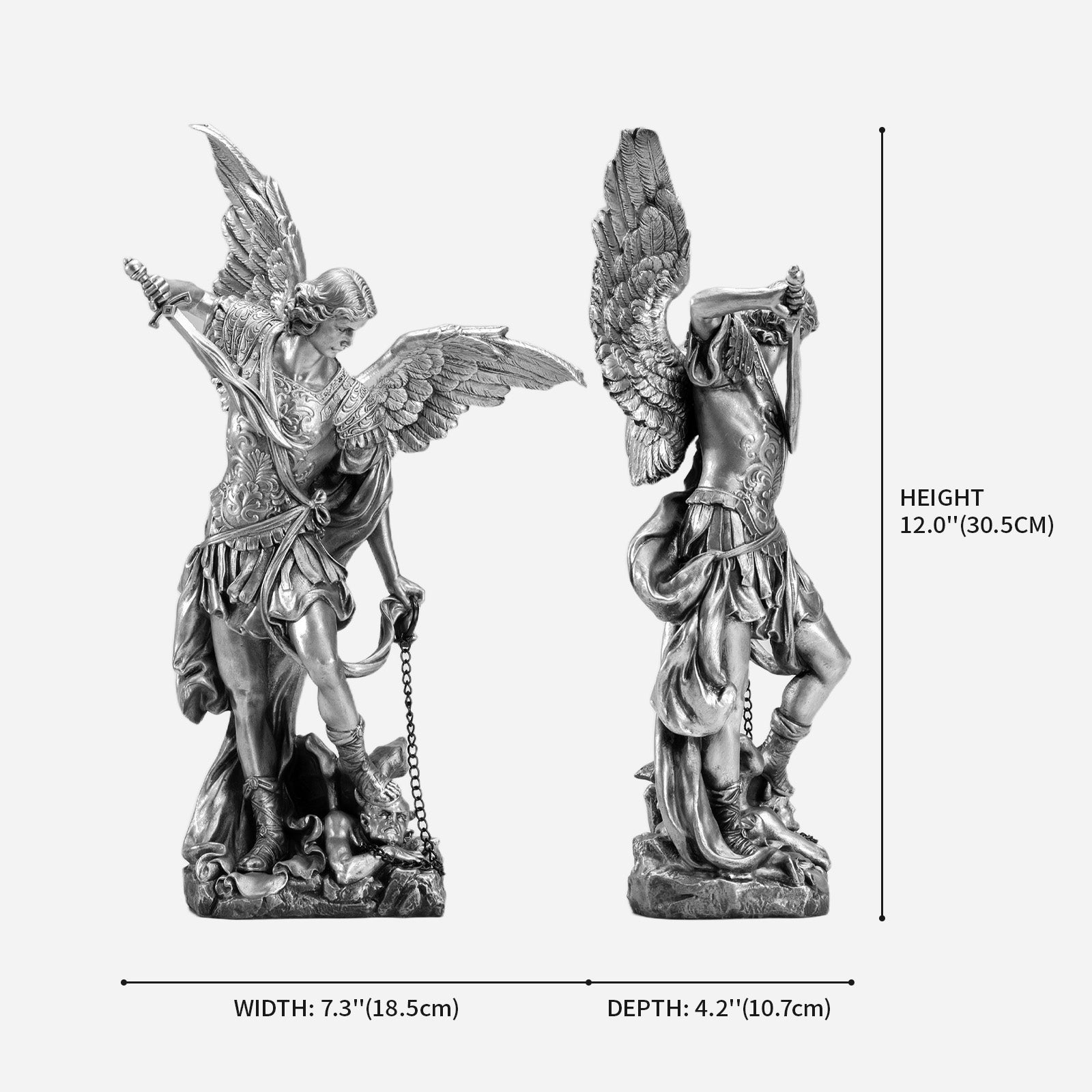 Katholische St. Michael Statue aus British Columbia - Renaissance