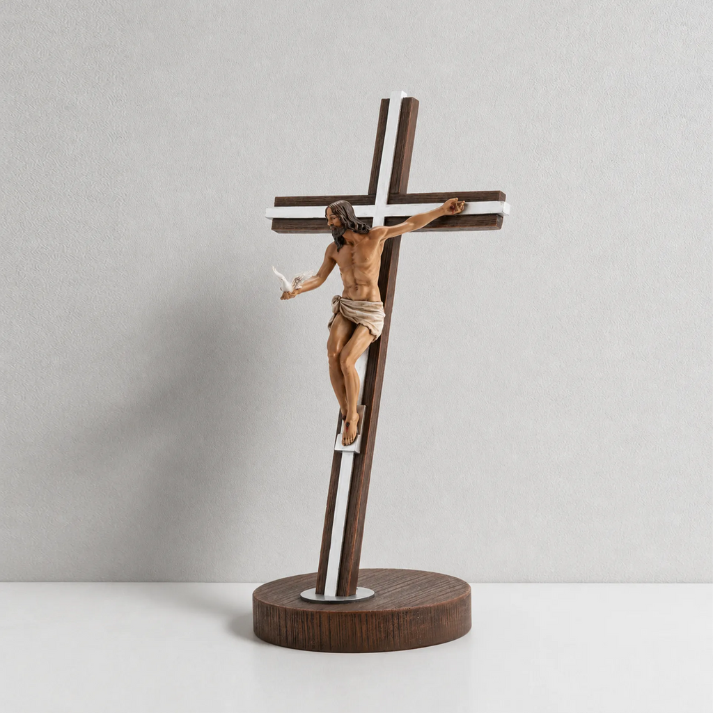 BC Katholische Geschenk des Geistes Stehender Kruzifix – Renaissance