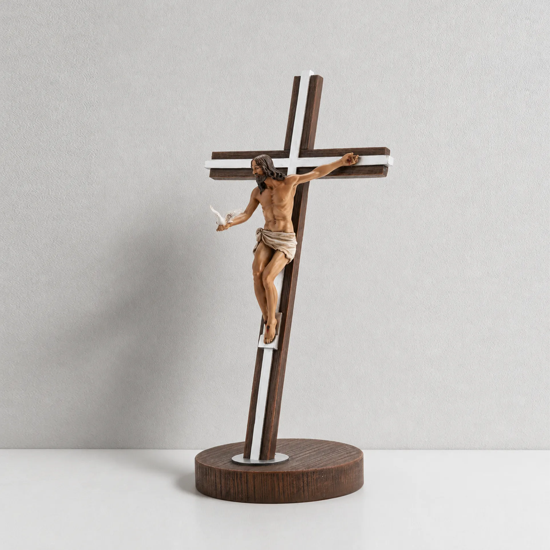 BC Catholic Gift of the Spirit Standing Crucifix-Renaissance