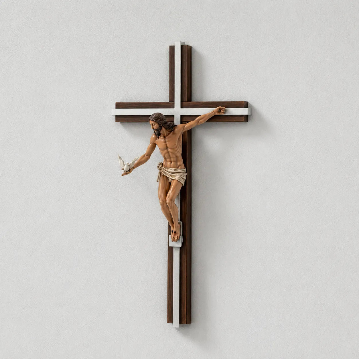 BC Catholic Gift of the Spirit Wall Crucifix-Renaissance