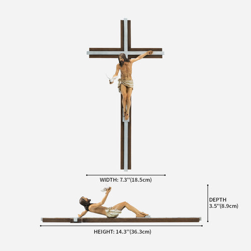 BC Catholic Gift of the Spirit Wall Crucifix-Renaissance