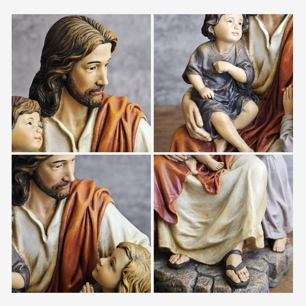 BC Katholische Jesus mit Kindern Statue-Renaissance