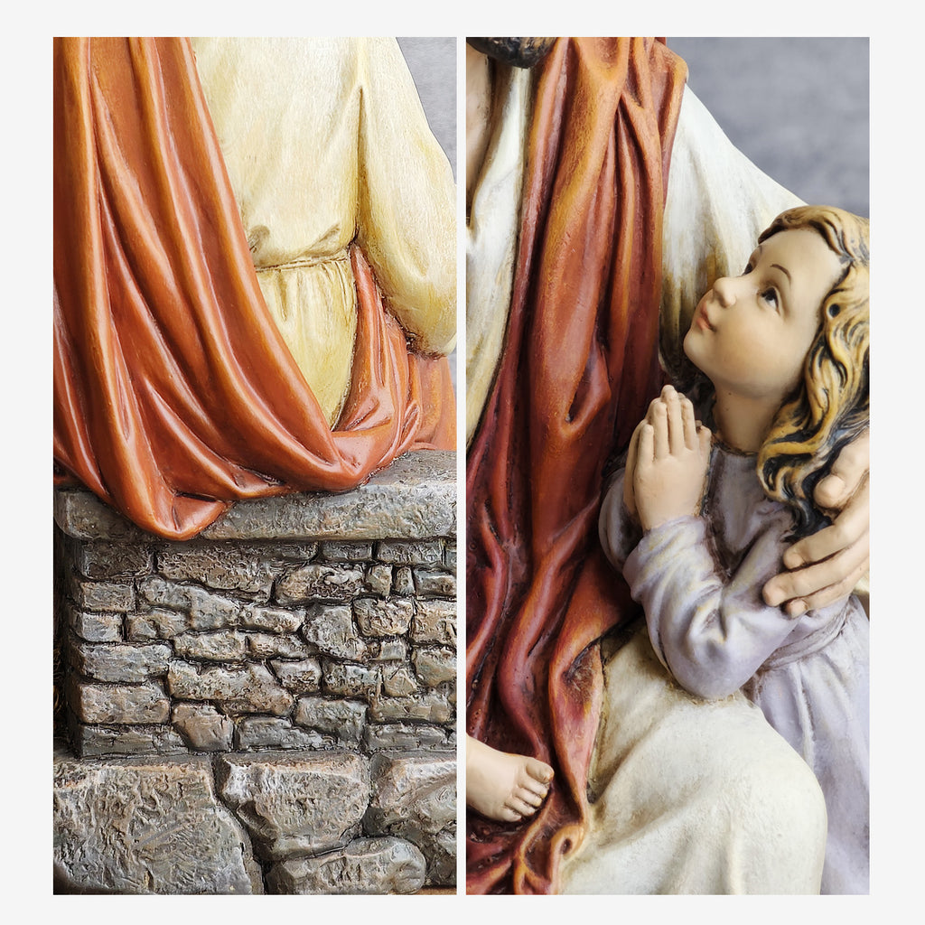 BC Katholische Jesus mit Kindern Statue-Renaissance