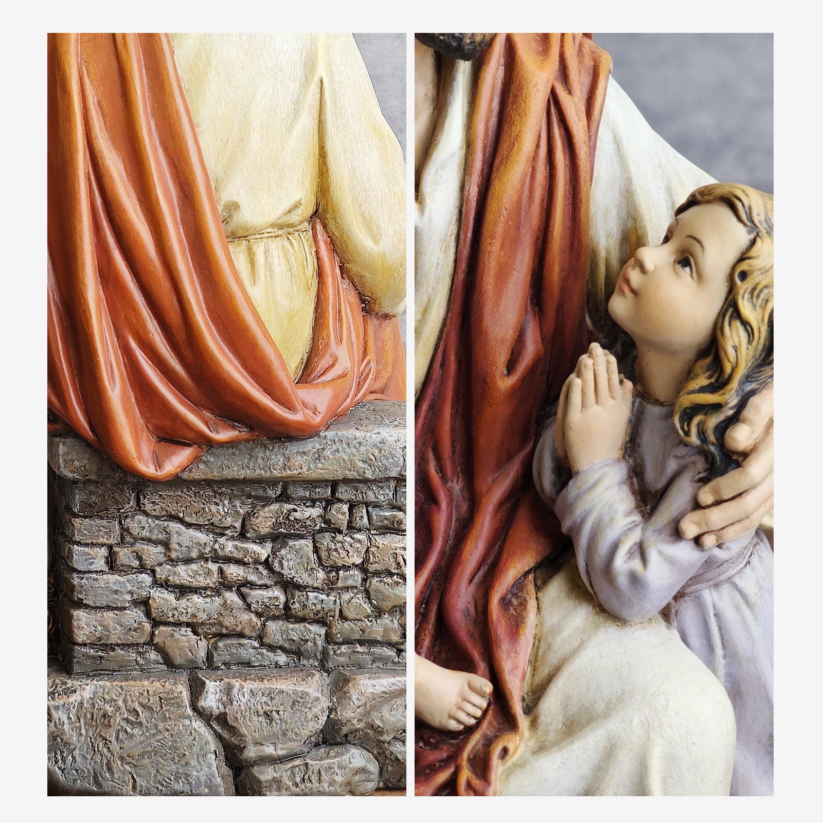 BC Katholische Jesus mit Kindern Statue-Renaissance
