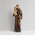 Statue catholique de la Renaissance représentant saint Antoine et l'Enfant Jésus - Colombie-Britannique