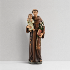 Statue catholique de la Renaissance représentant saint Antoine et l'Enfant Jésus - Colombie-Britannique