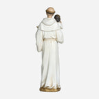 BC Catholic White & Gold St. Anthony with Infant Jesus Statue-Renaissance