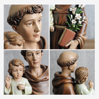 BC Catholic St. Anthony with Infant Jesus Statue-Renaissance