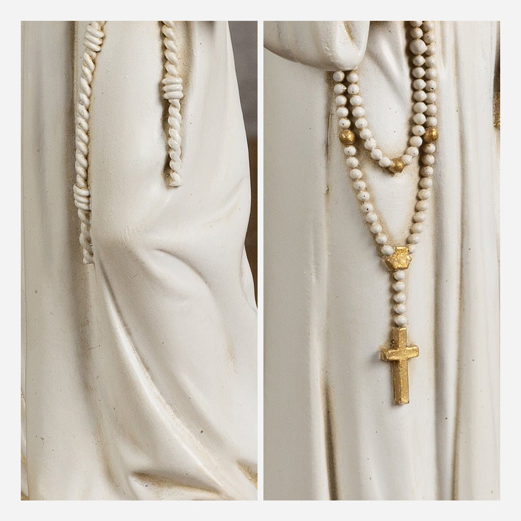 BC Catholic White & Gold St. Anthony with Infant Jesus Statue-Renaissance