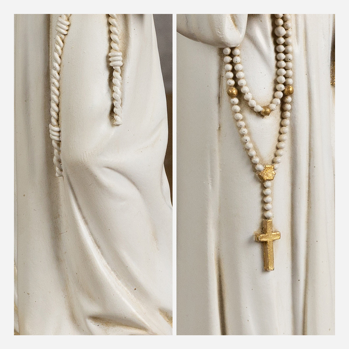 BC Catholic White & Gold St. Anthony with Infant Jesus Statue-Renaissance