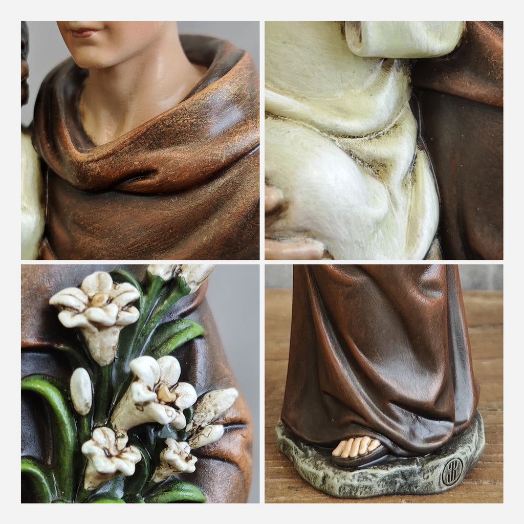 BC Catholic St. Anthony with Infant Jesus Statue-Renaissance
