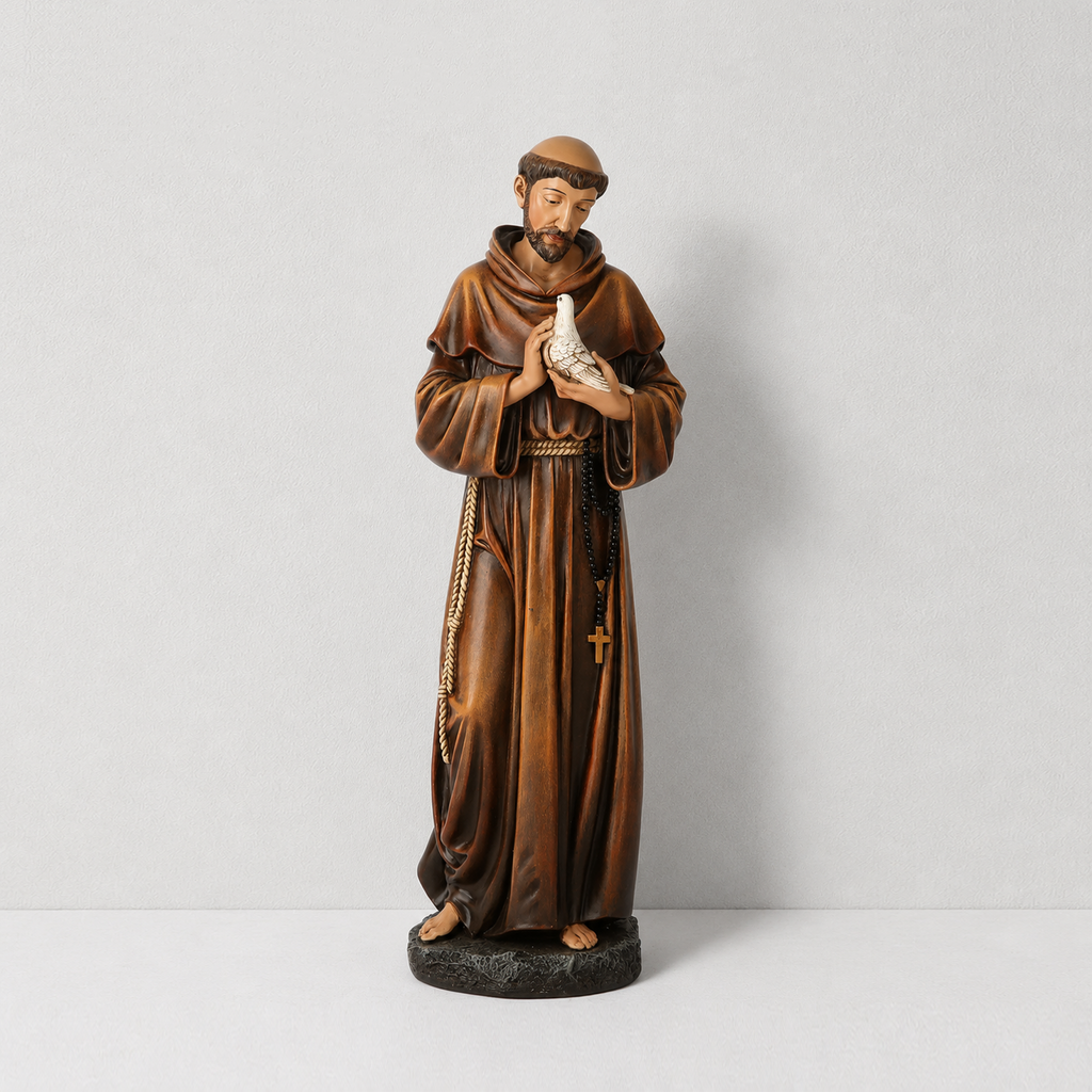 BC Catholic Saint Francis Statue-Renaissance