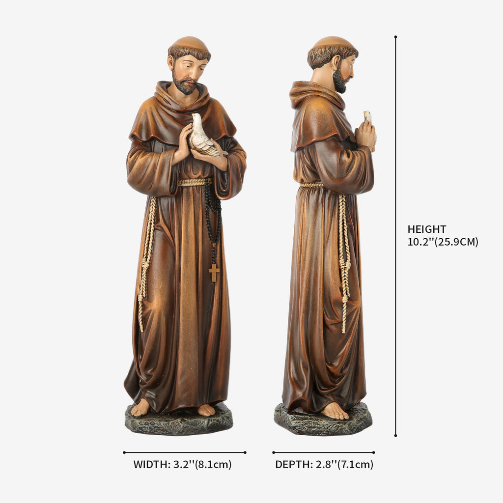 BC Catholic Saint Francis Statue-Renaissance