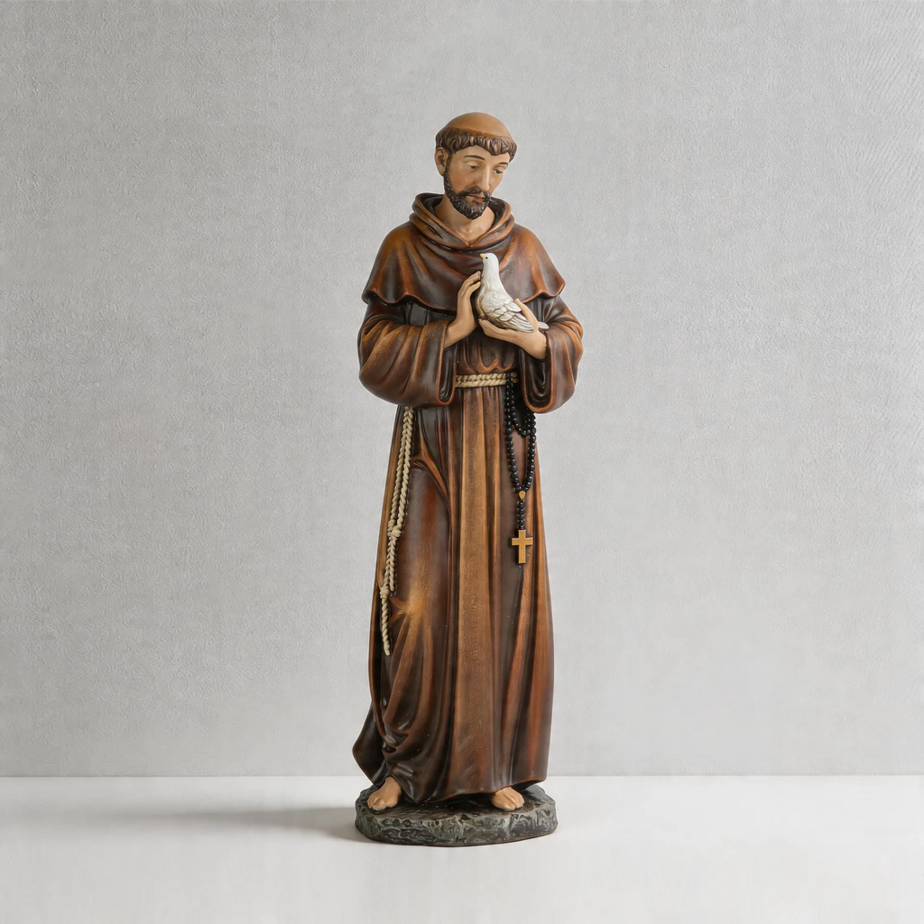 BC Catholic Saint Francis Statue-Renaissance