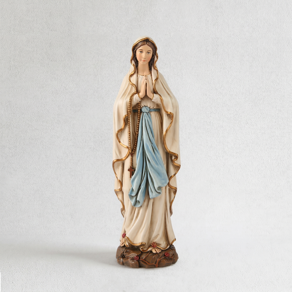 BC Catholic Our Lady of Lourdes Statue-Renaissance