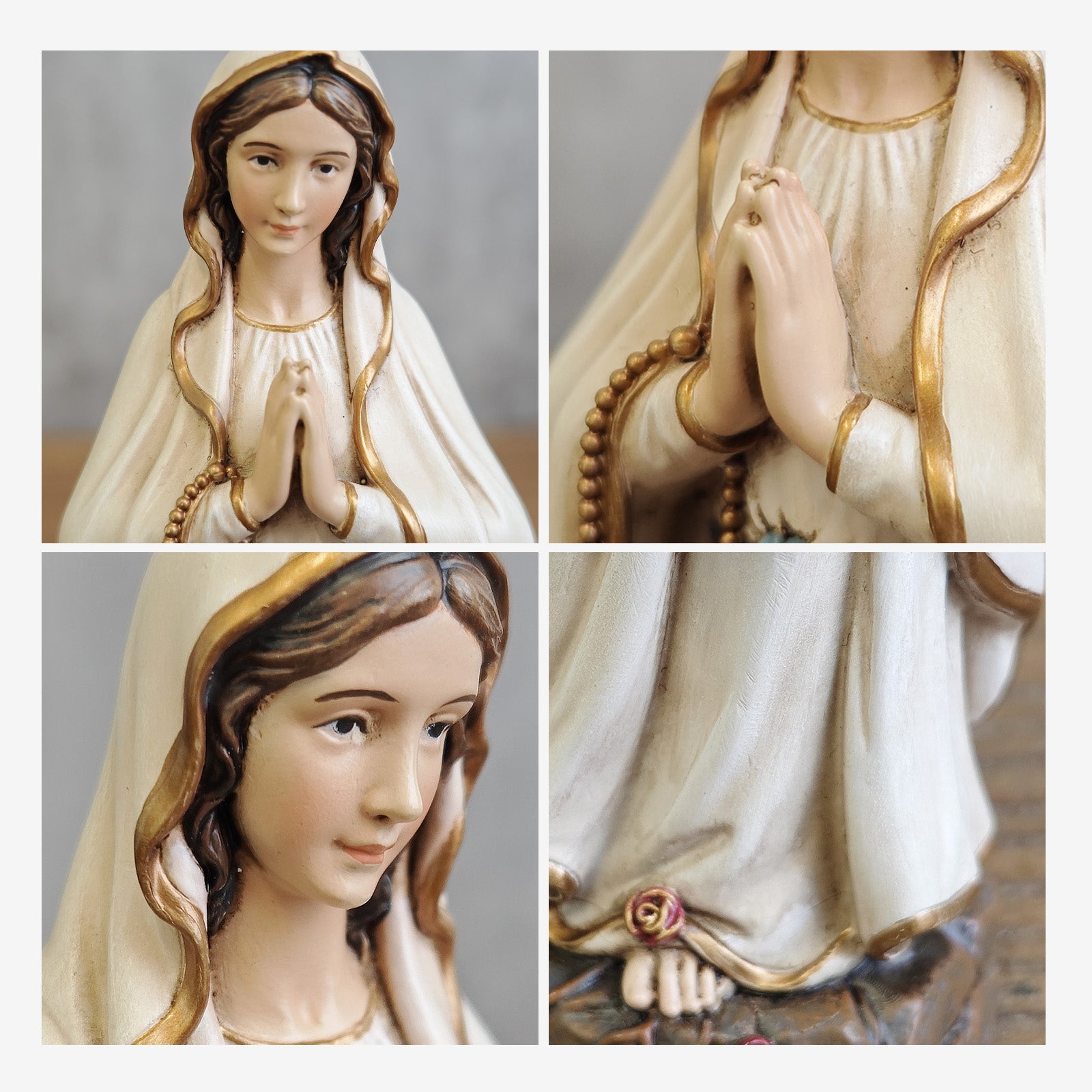 BC Catholic Our Lady of Lourdes Statue-Renaissance