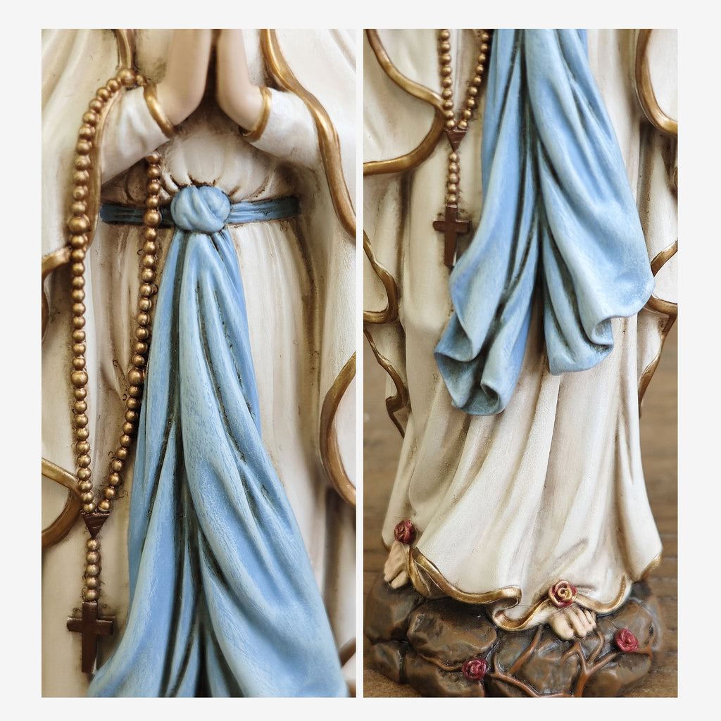 BC Catholic Our Lady of Lourdes Statue-Renaissance