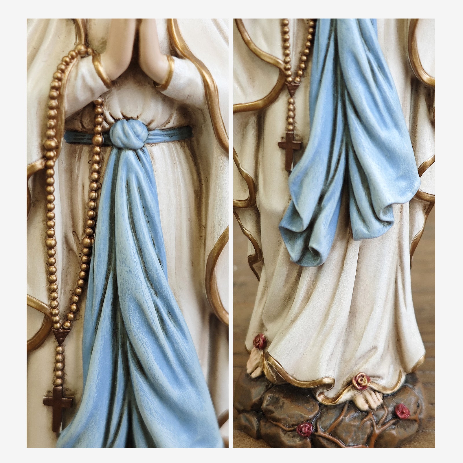 BC Catholic Our Lady of Lourdes Statue-Renaissance