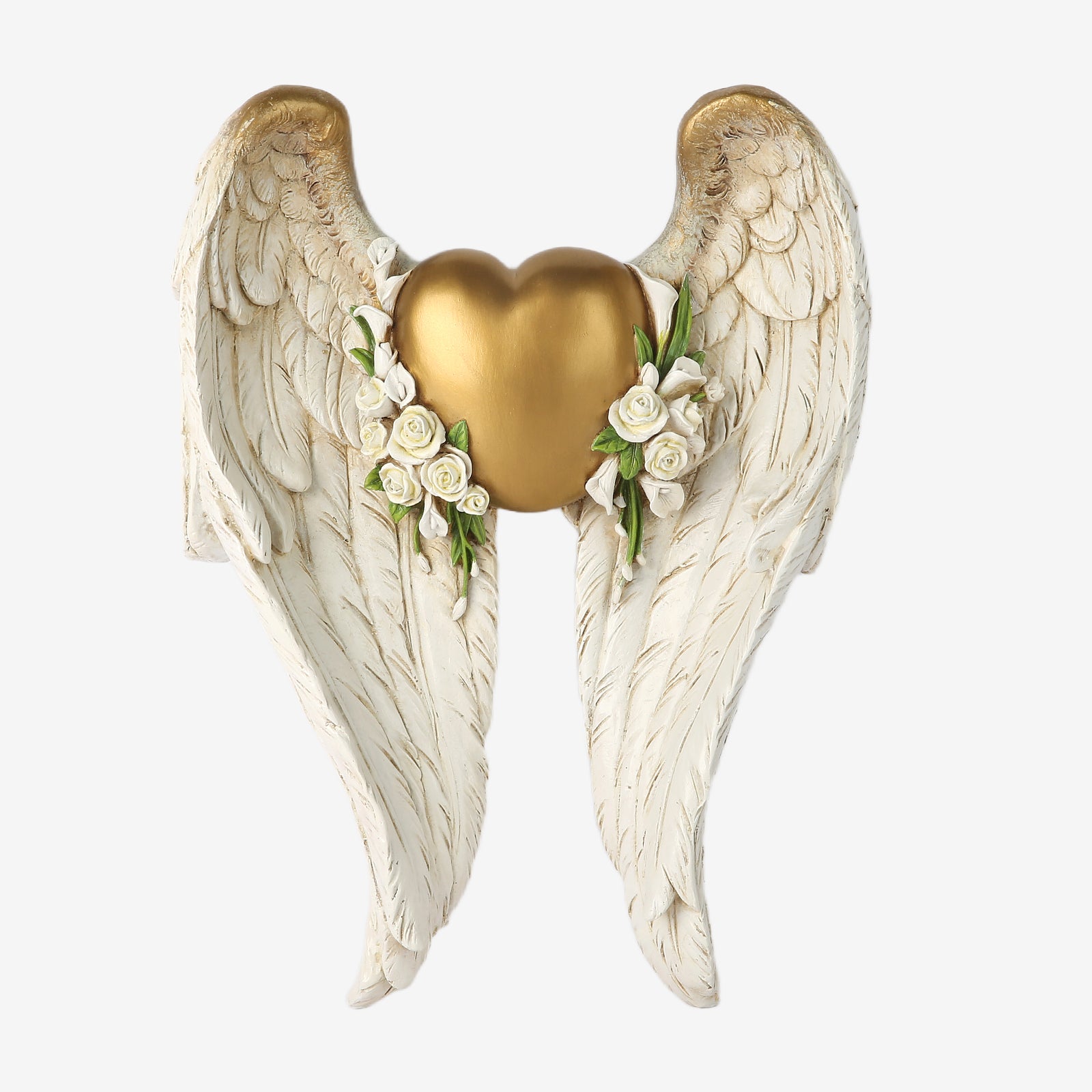 BC Angel Wing Heart & Calla Wall Statue- Guardian Angel decor